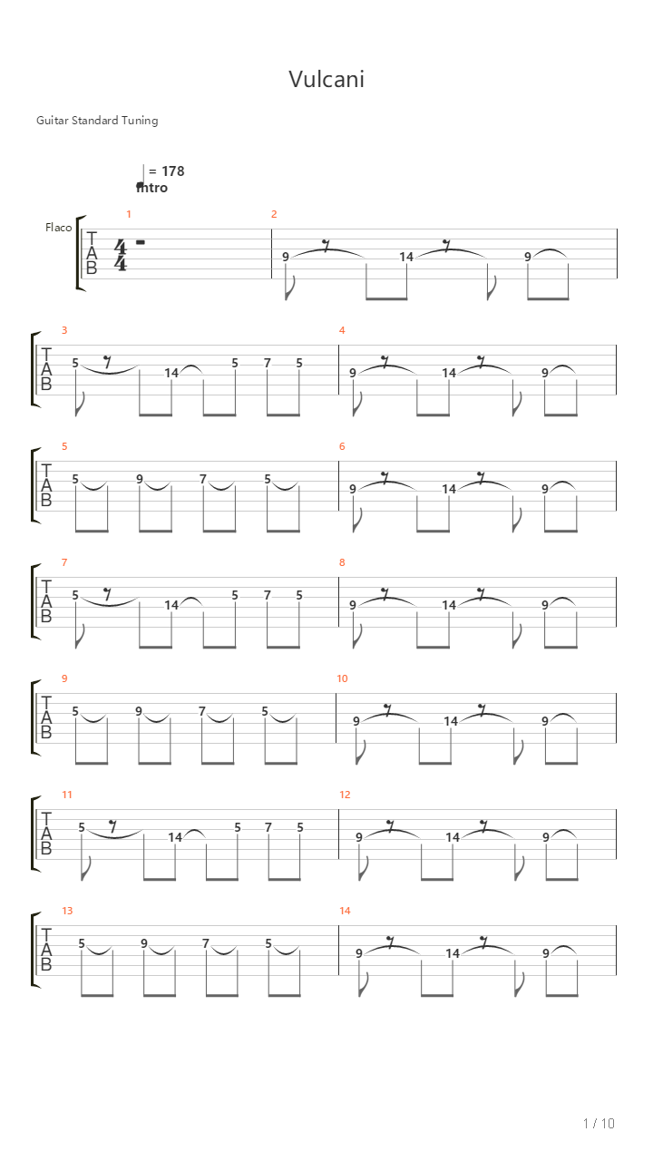 Vulcani吉他谱