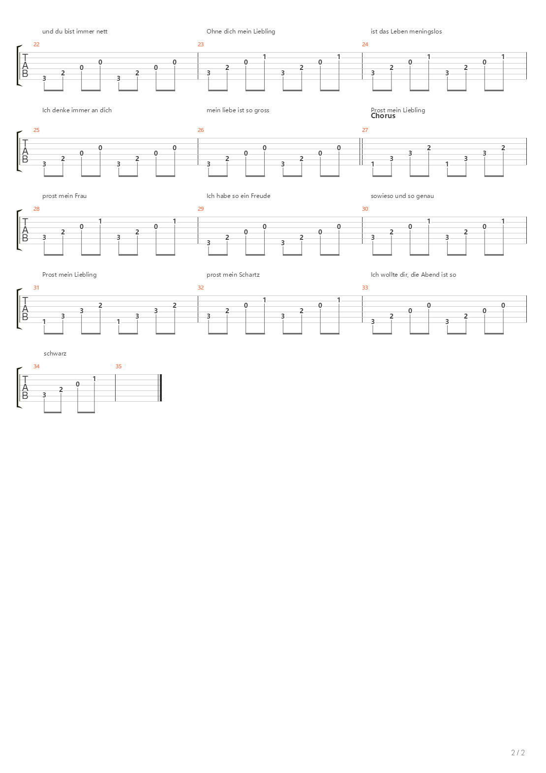 Prost吉他谱