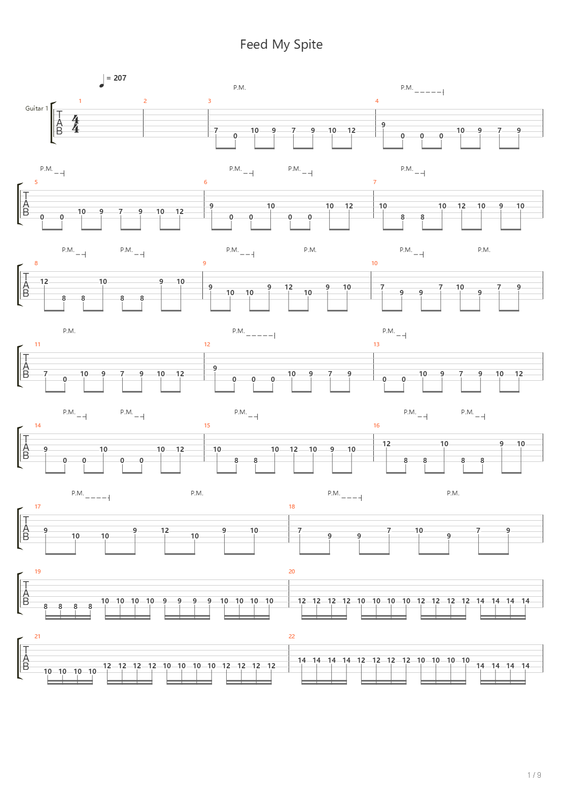 Feed My Spite吉他谱