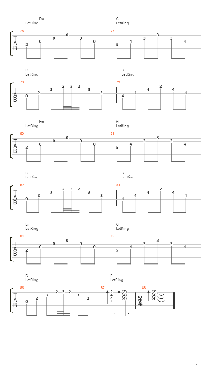 Shomal吉他谱