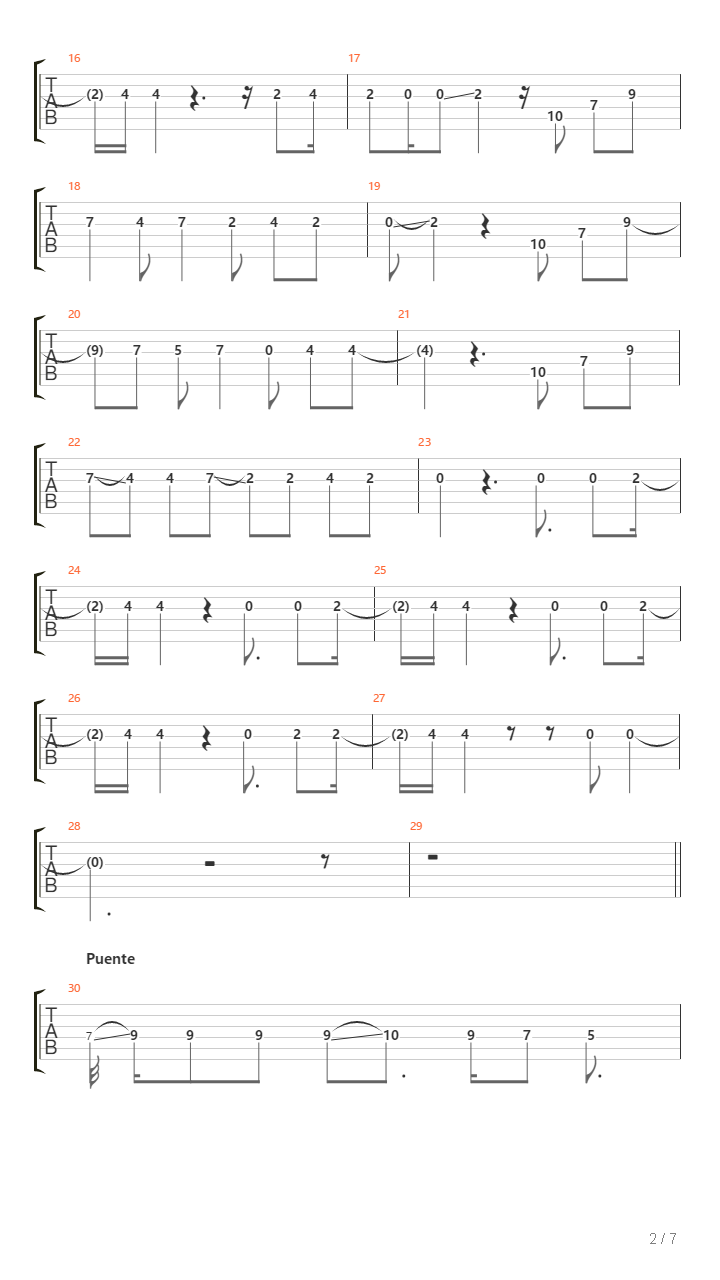 El Norte Acustico吉他谱