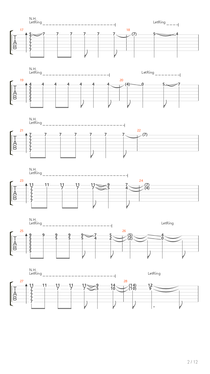 Mutter吉他谱