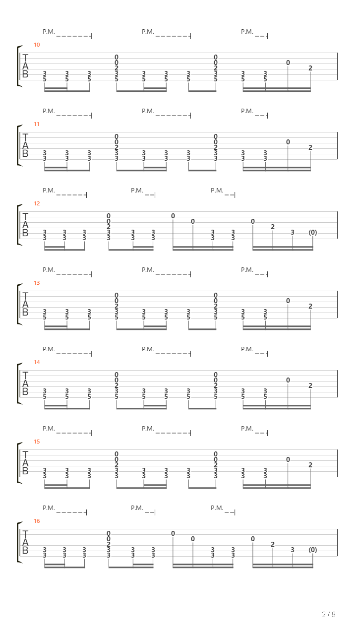 Ragtime吉他谱