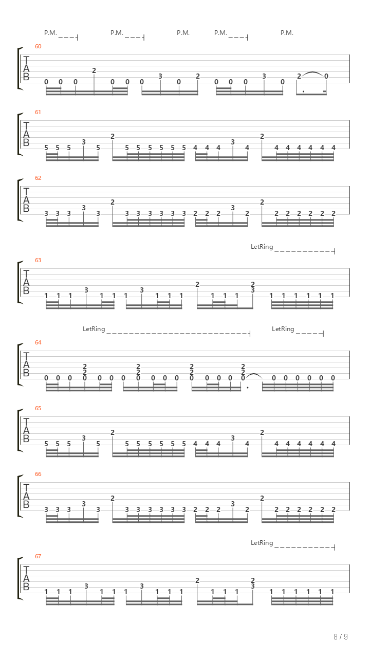 Ragtime吉他谱