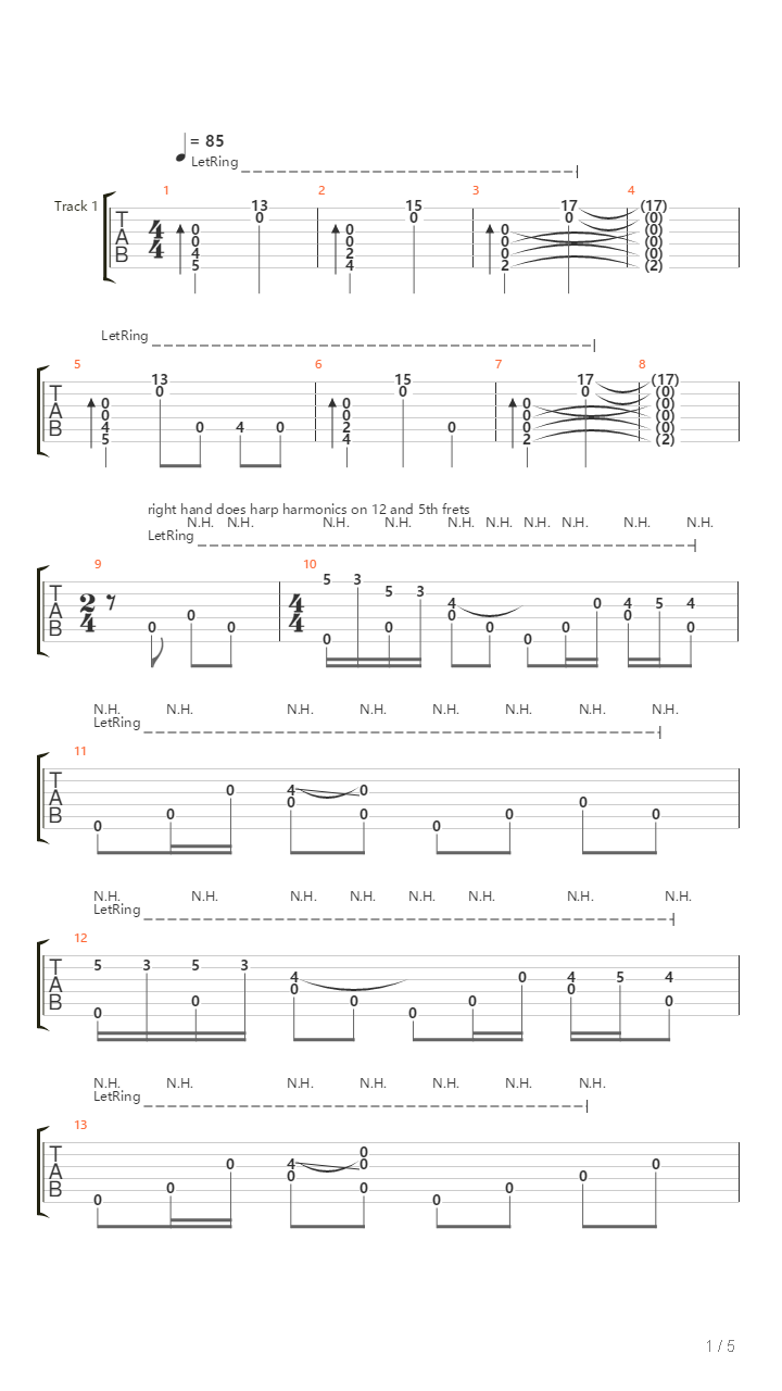 Song For Someone I Havent Met吉他谱