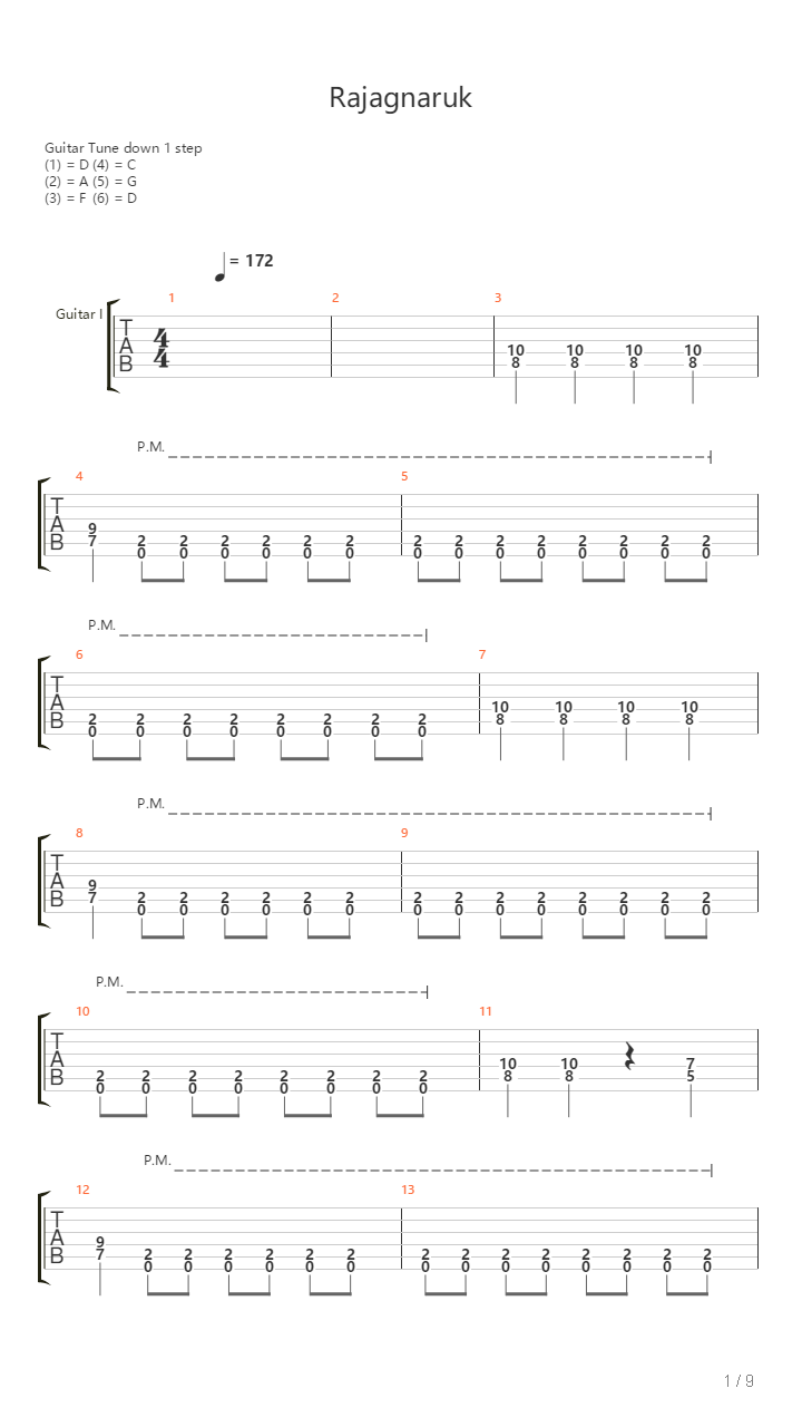 Rajagnaruk吉他谱