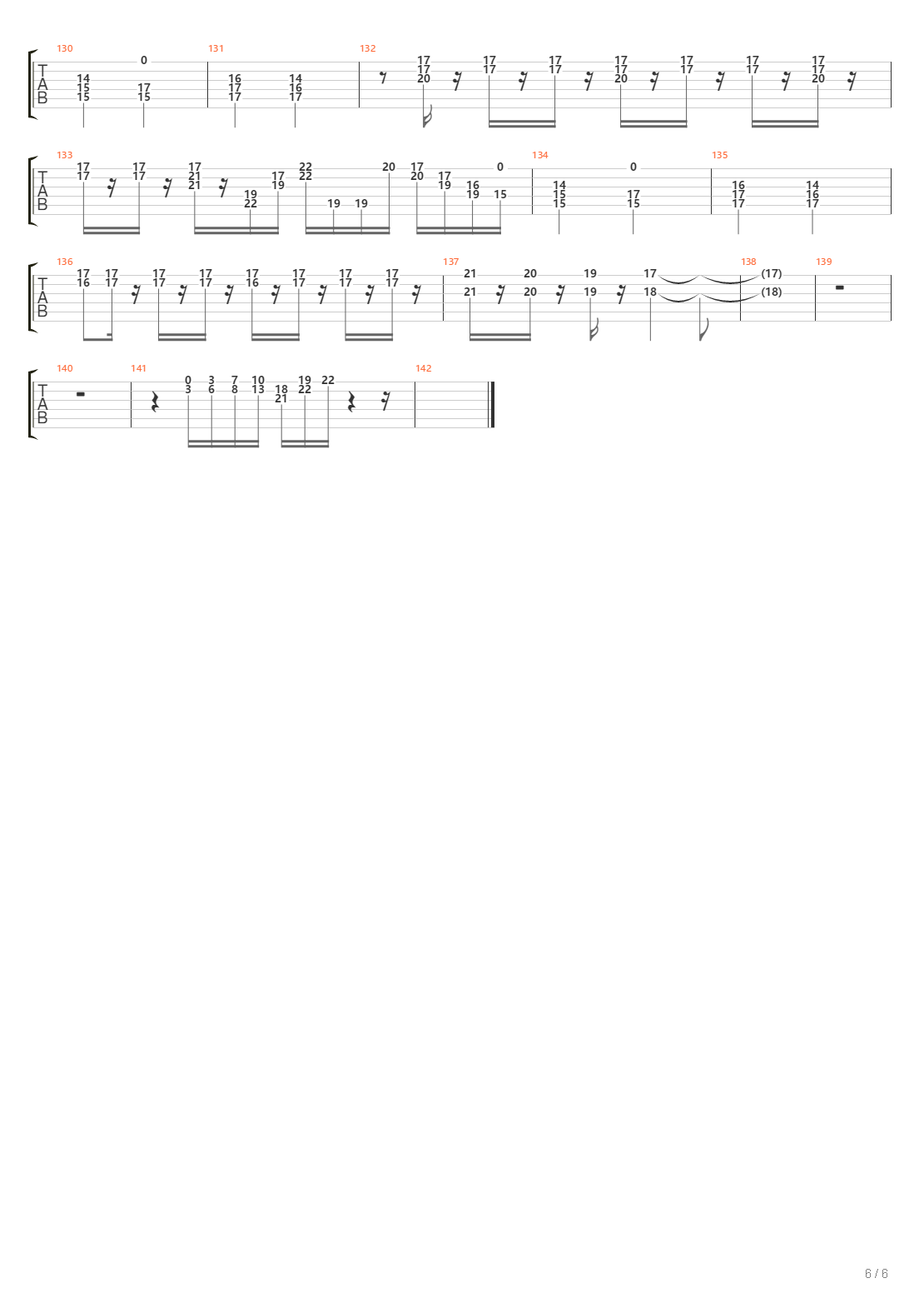 Time Warp吉他谱