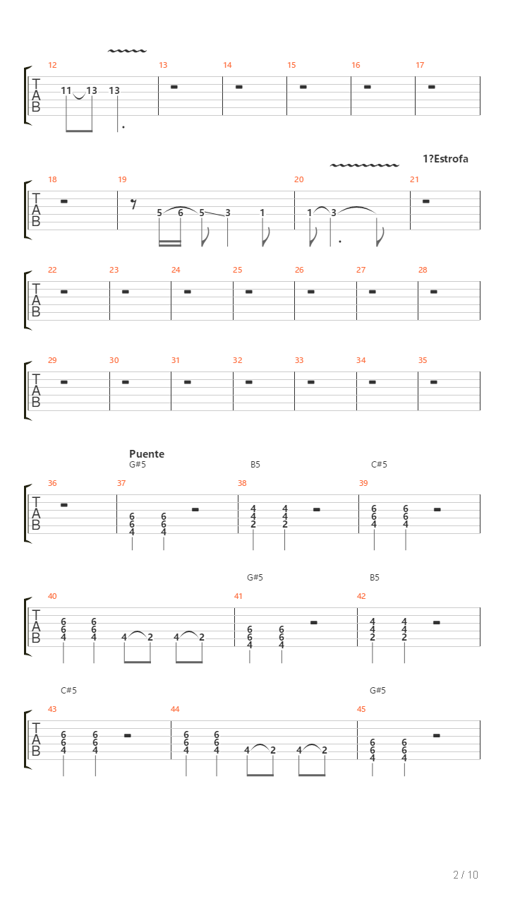 Sin Ti吉他谱