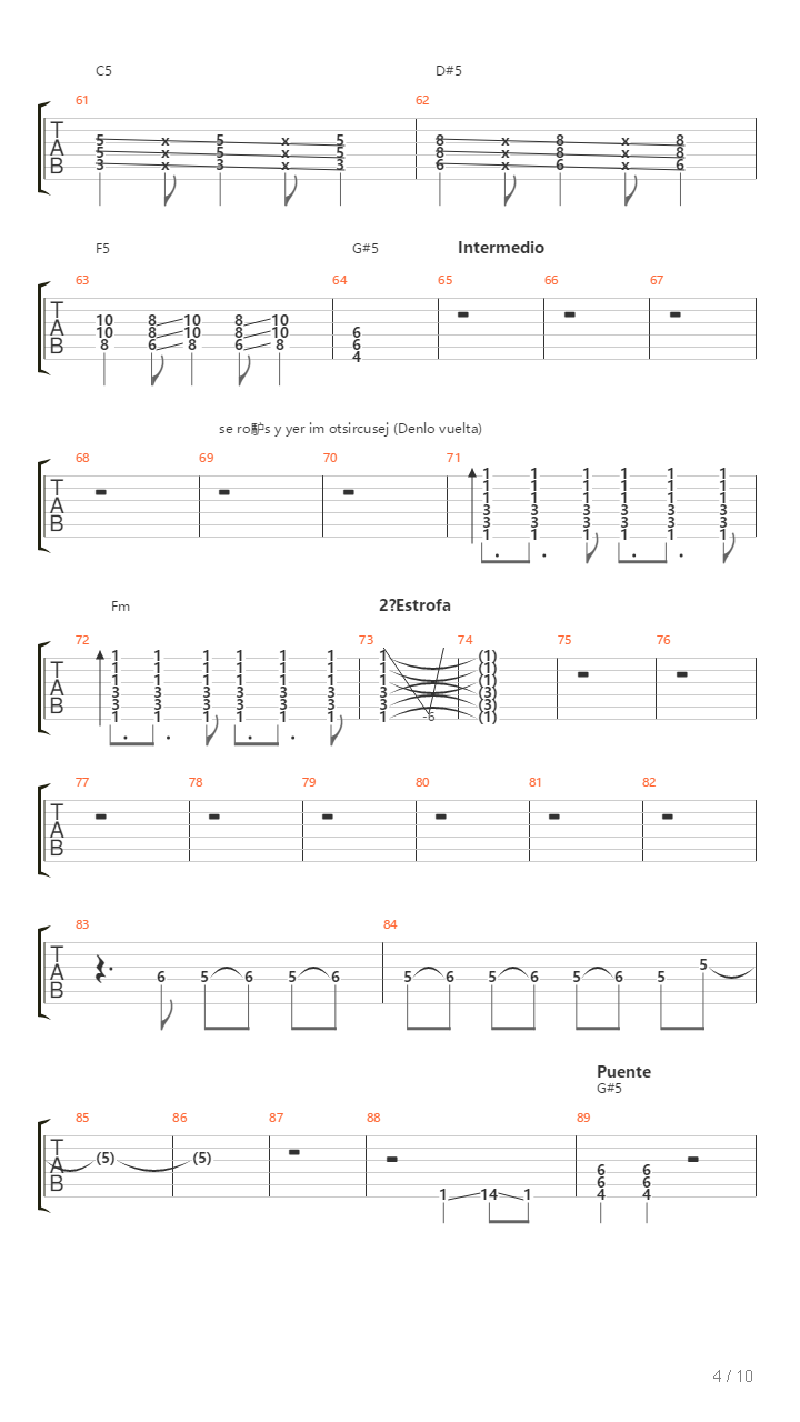 Sin Ti吉他谱