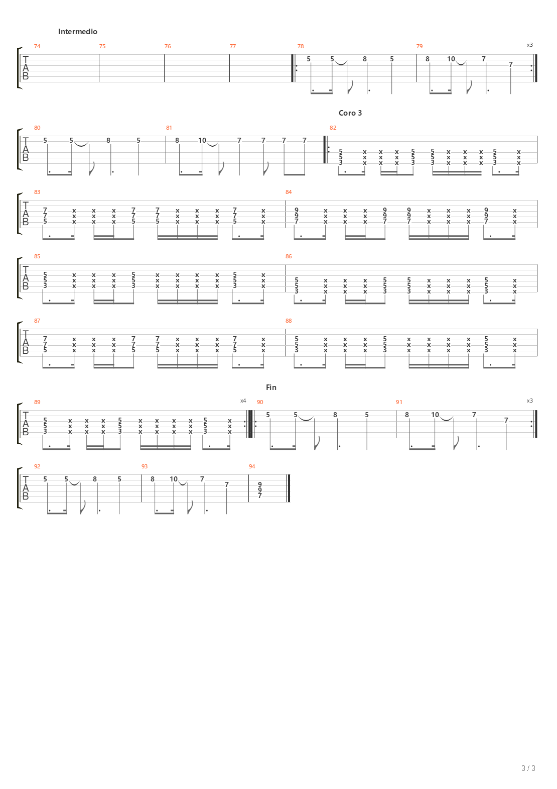 Te Alabare吉他谱