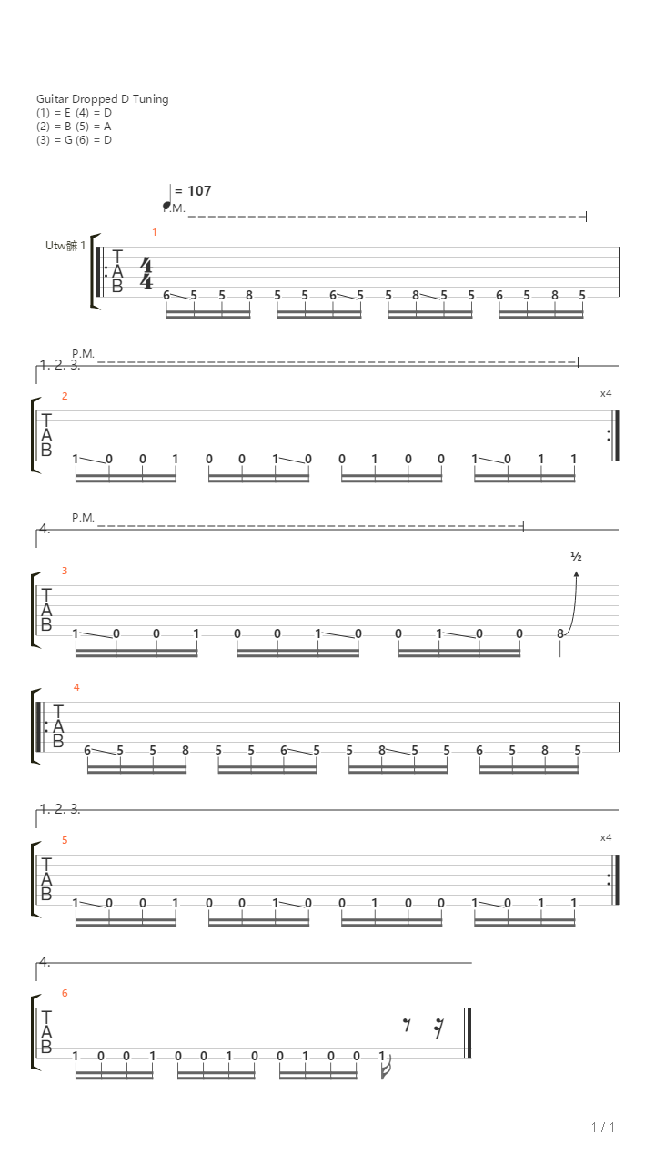 Spacer吉他谱