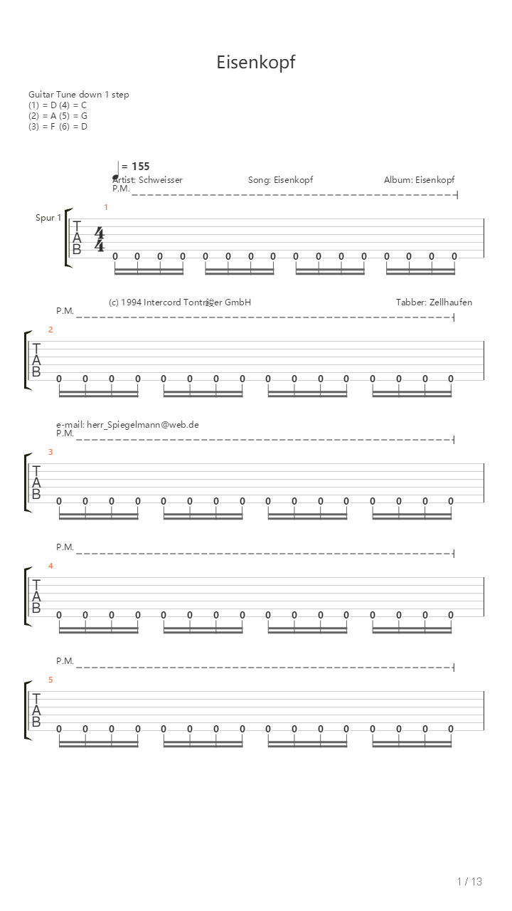 Eisenkopf吉他谱