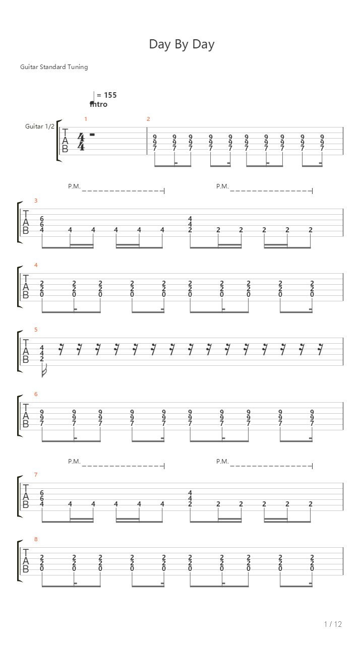 Day By Day吉他谱