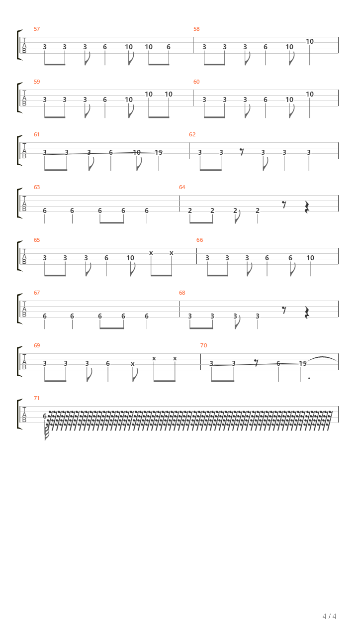 Threshold吉他谱