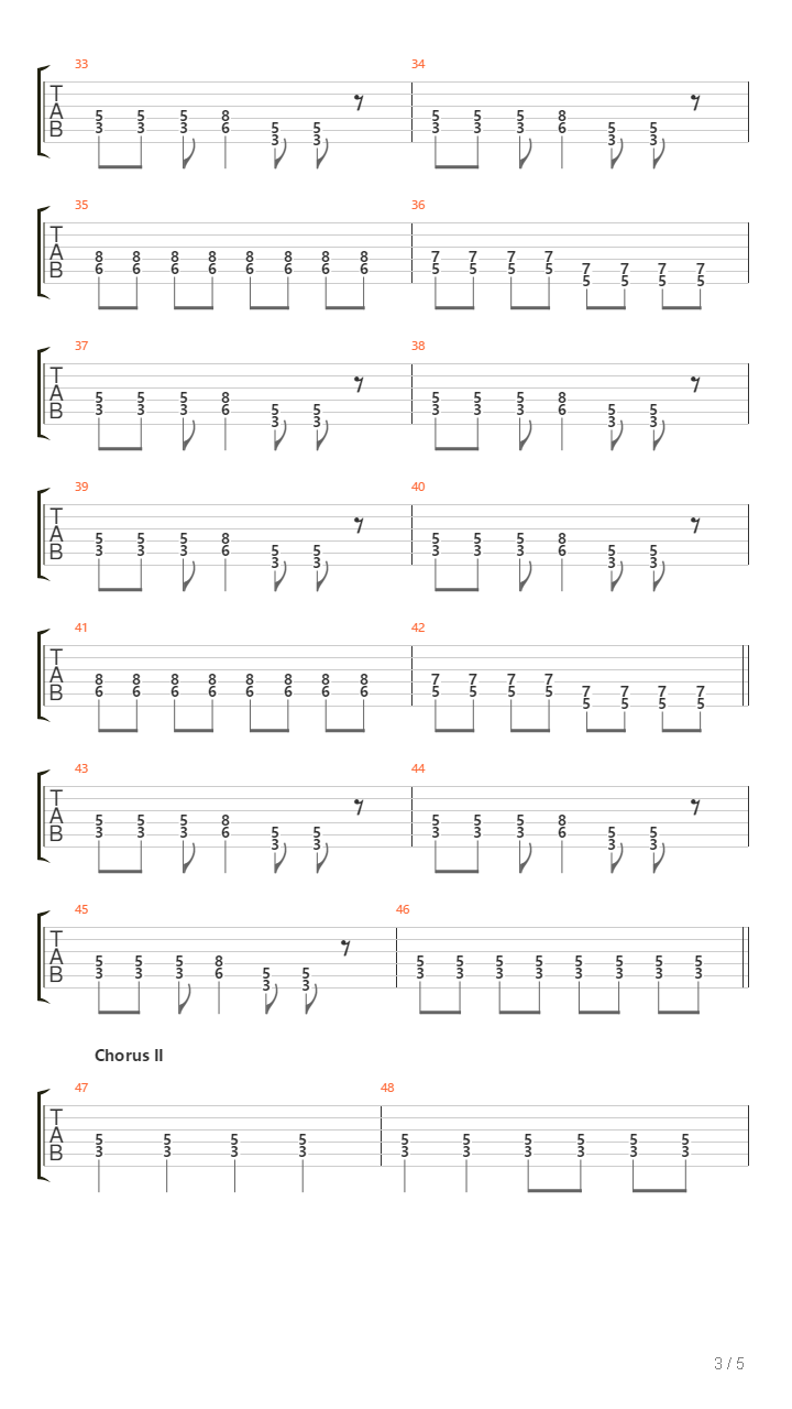 Threshold吉他谱