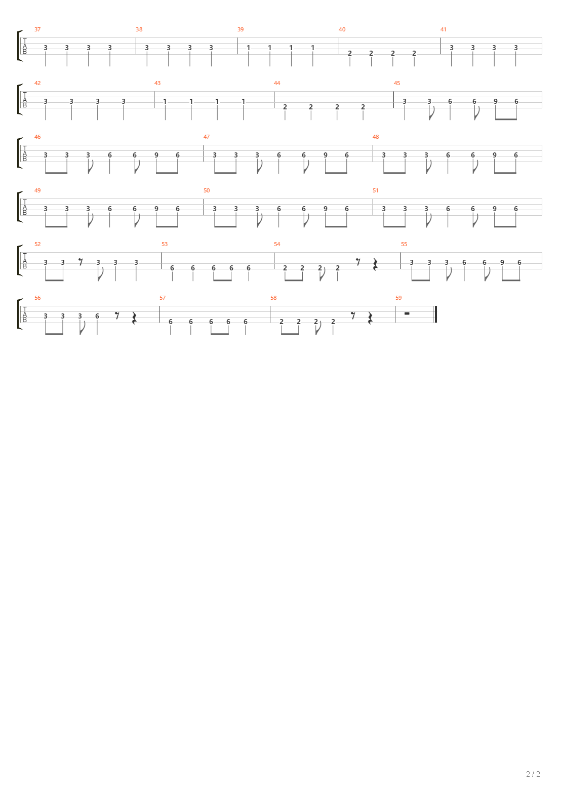 Threshold吉他谱