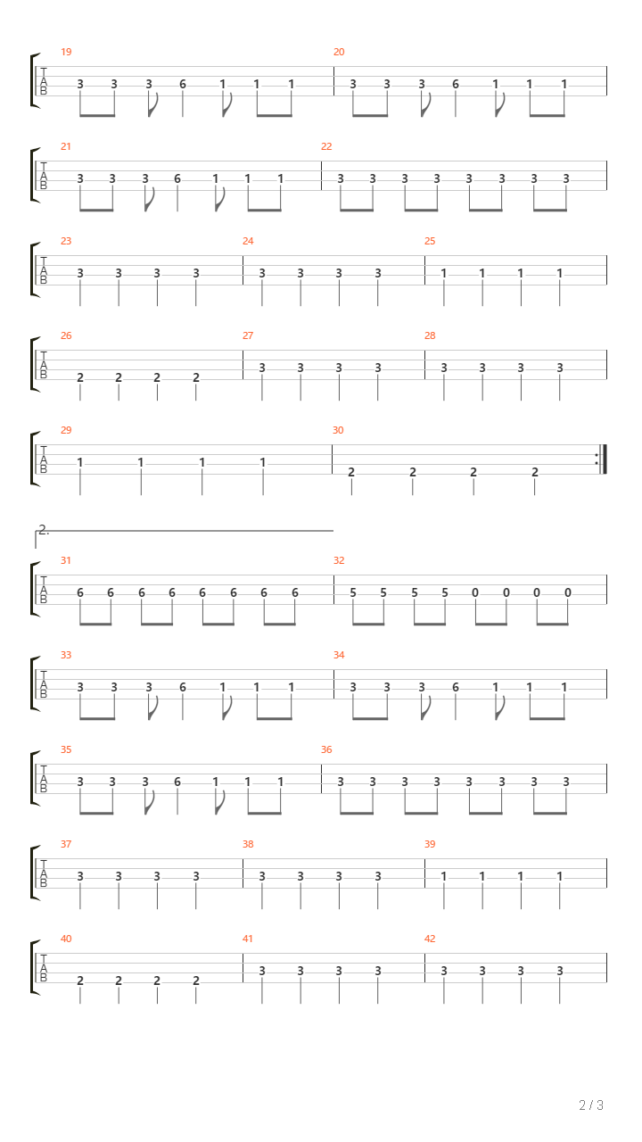 Threshold吉他谱