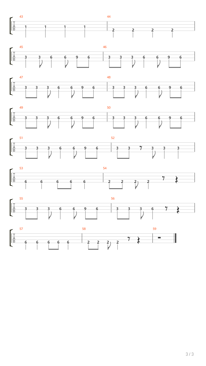 Threshold吉他谱