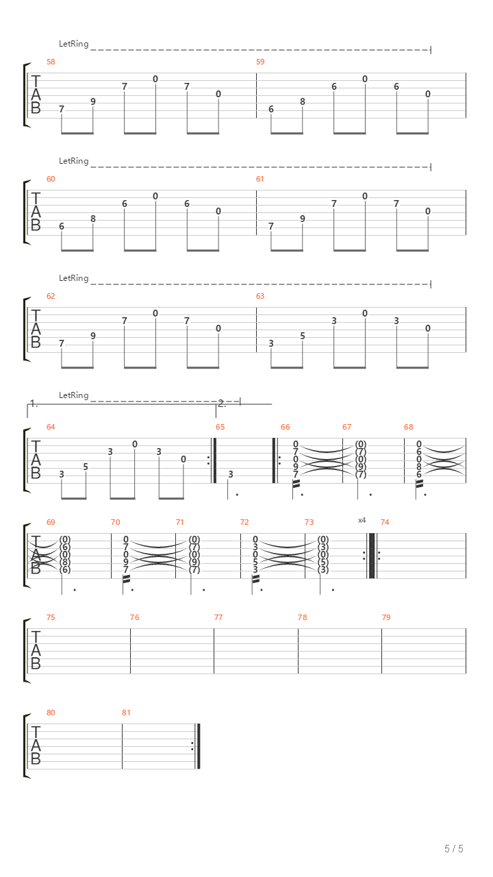 The Holy Sons Ii In The Fields Of Akeldama吉他谱