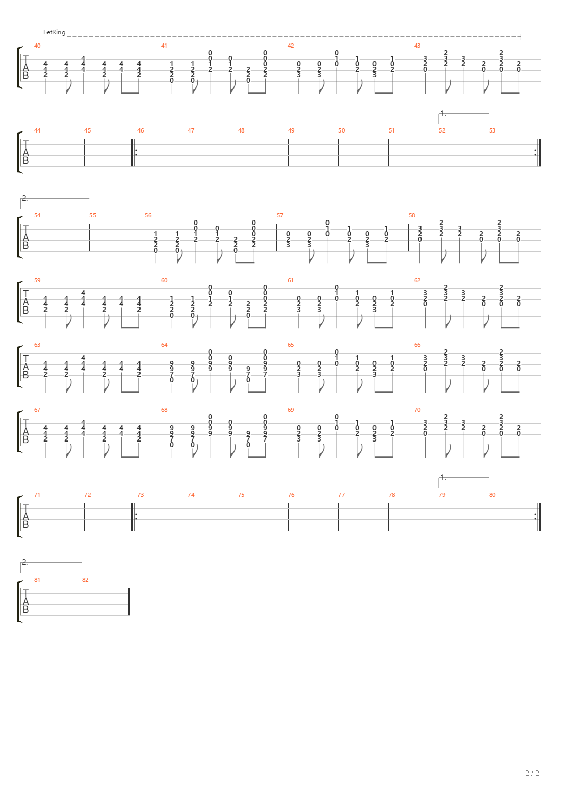 Redline 95吉他谱