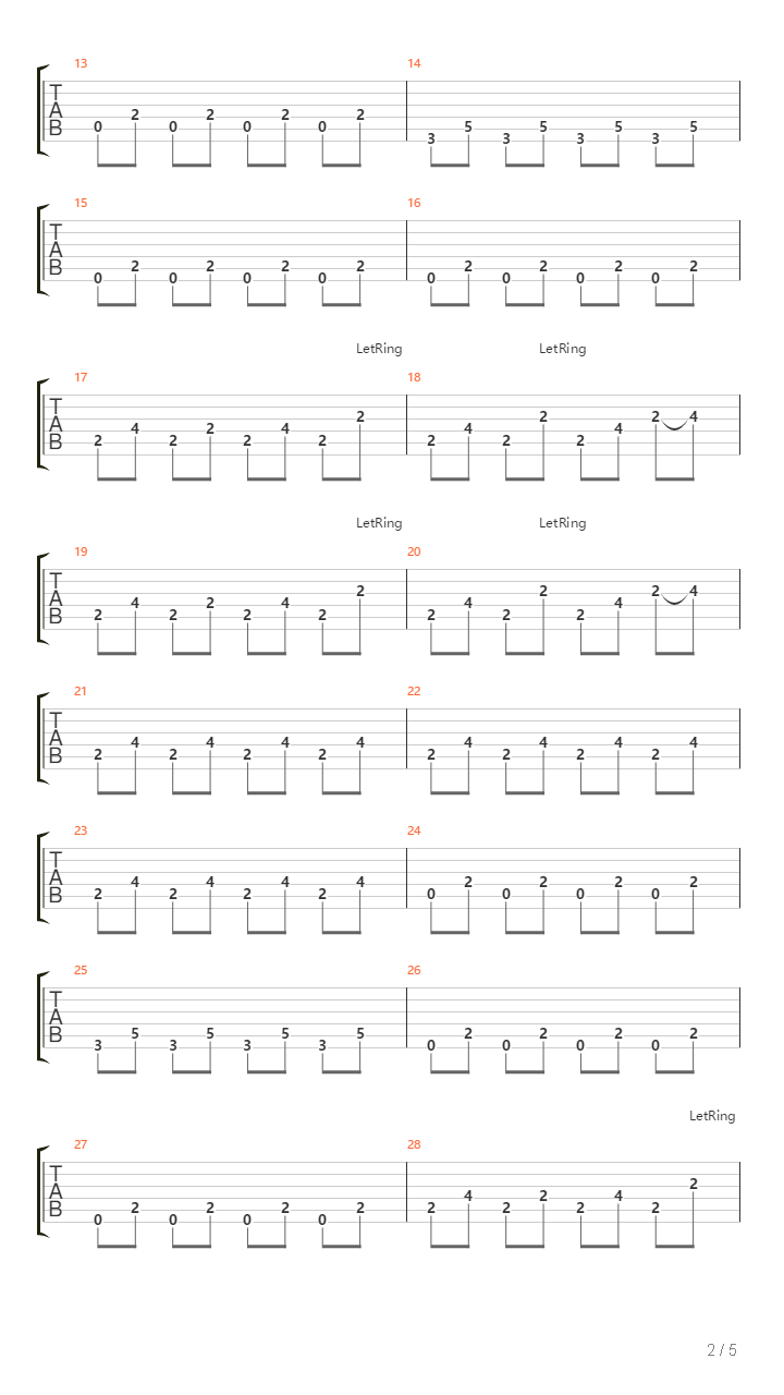 Var Bor吉他谱