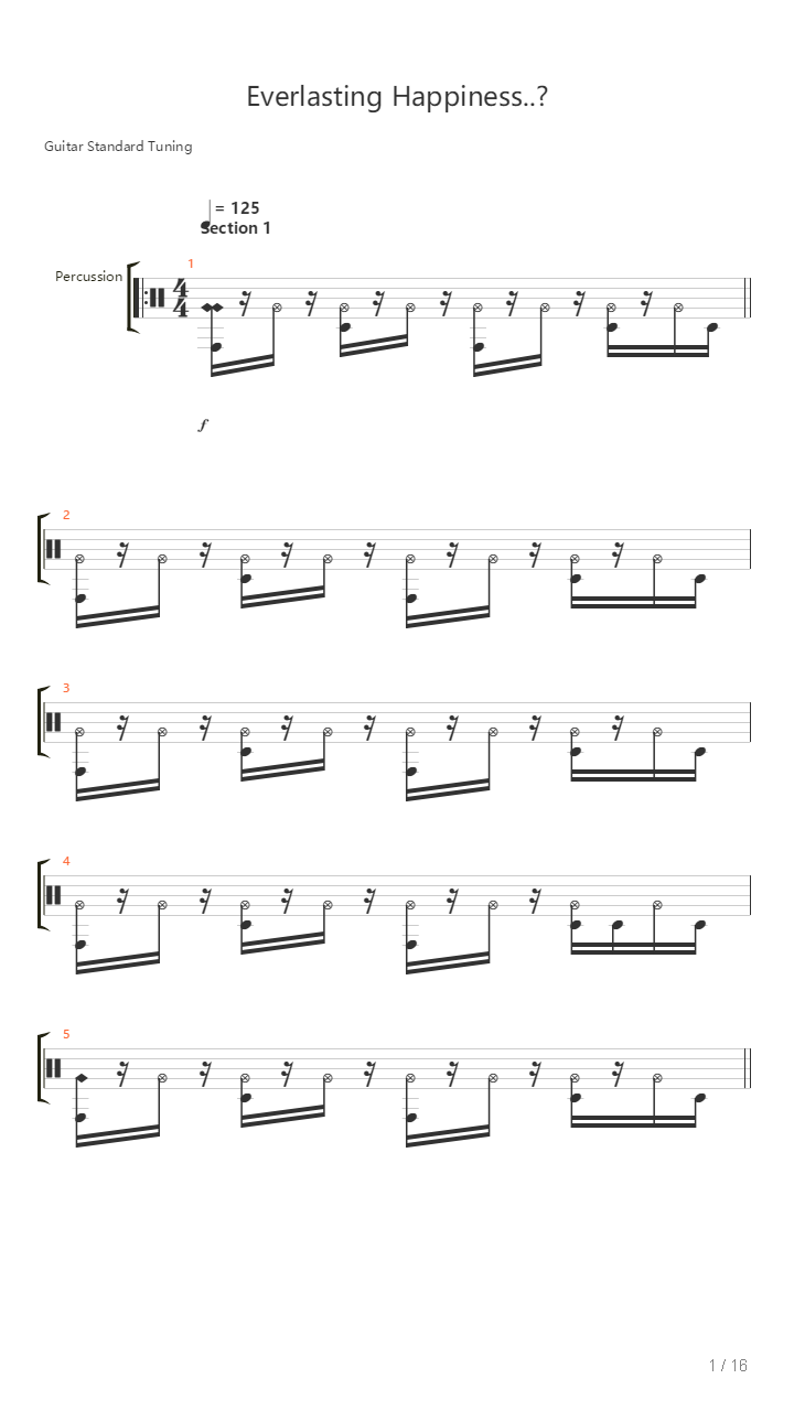 Everlasting Happiness吉他谱