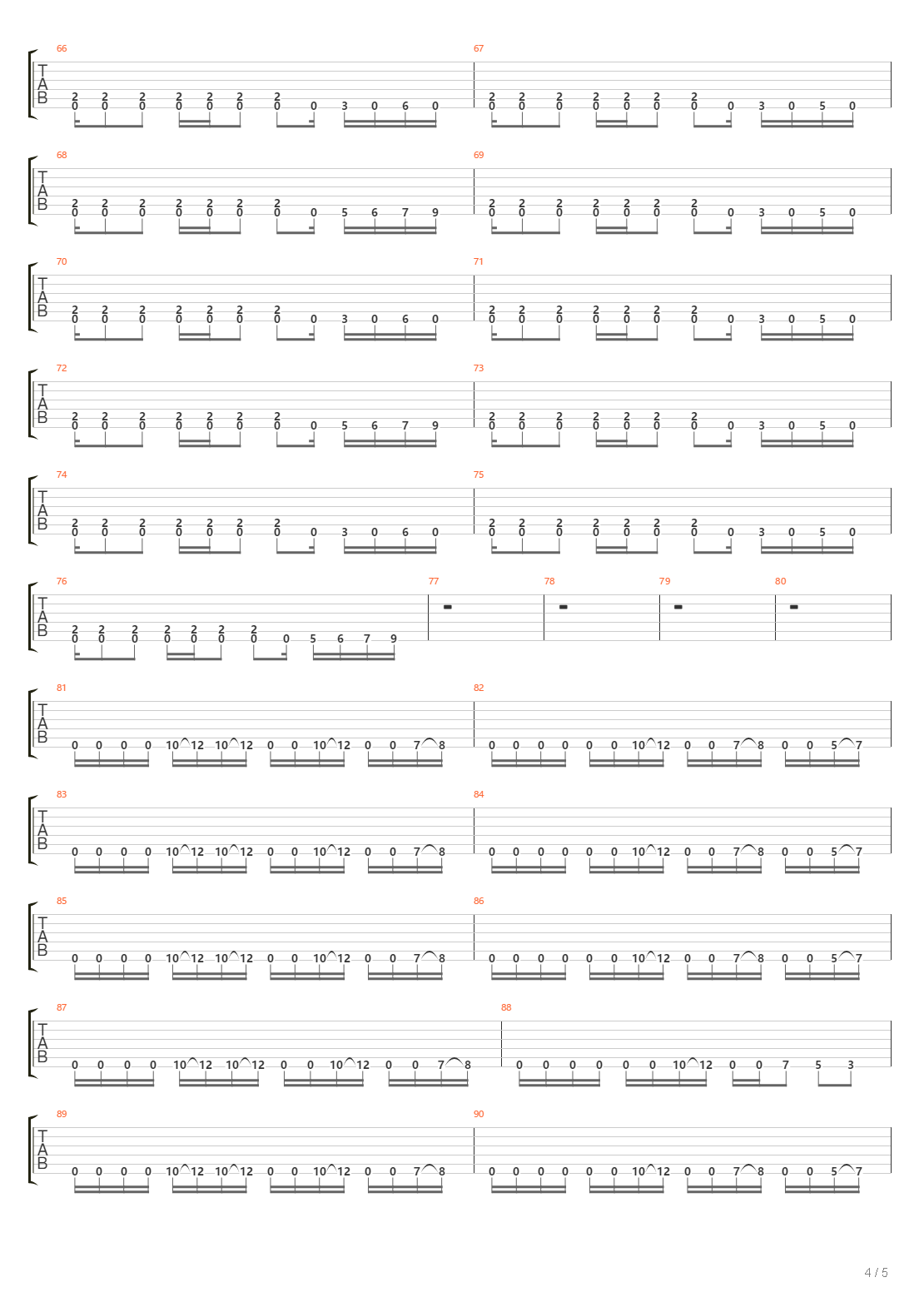 Quad Machine吉他谱