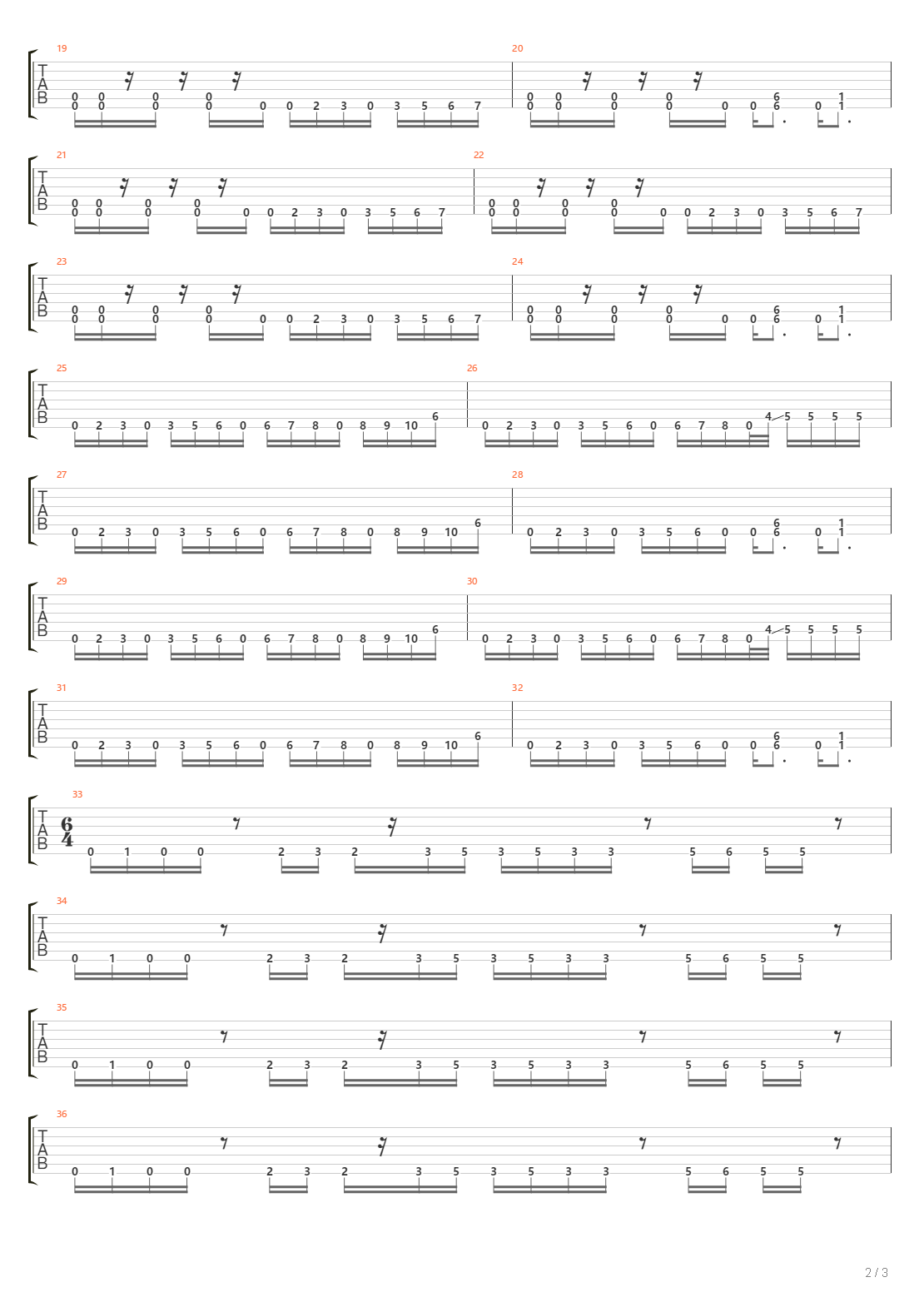 Rage吉他谱