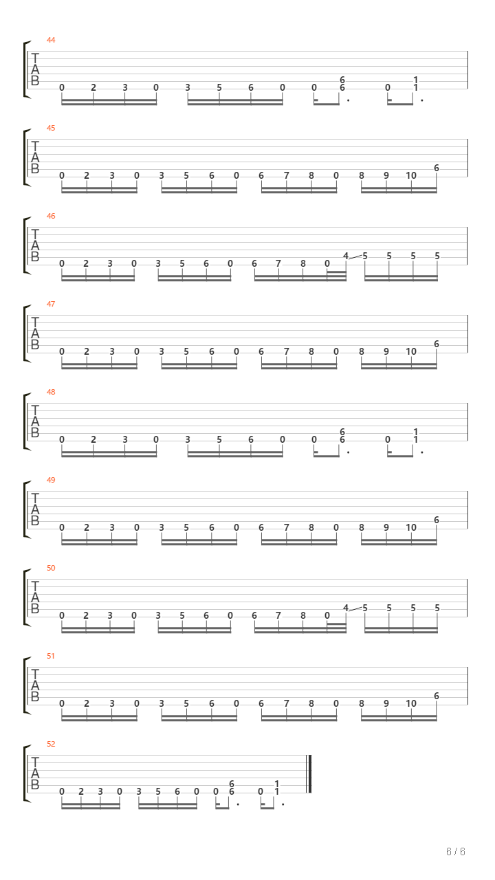 Rage吉他谱