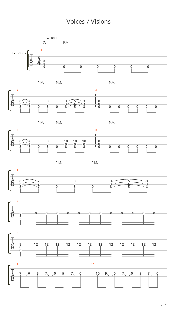 Voices Visions吉他谱
