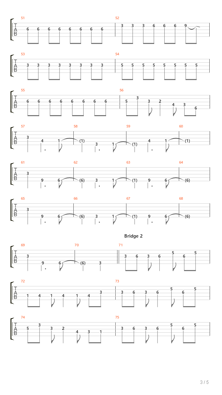 Kamen吉他谱