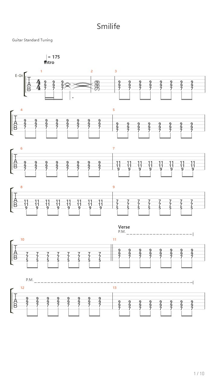 Smilife吉他谱