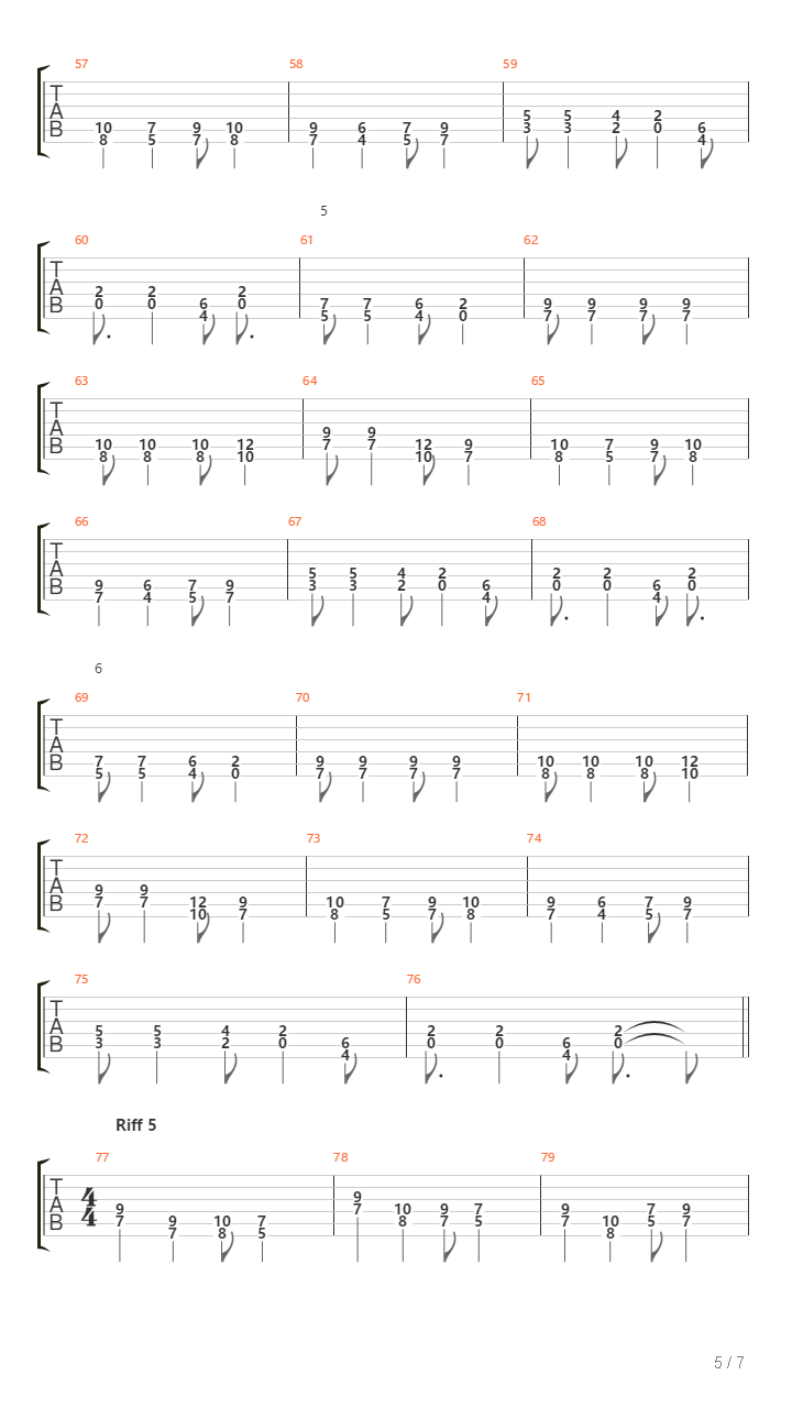 Langt Borti Lia吉他谱