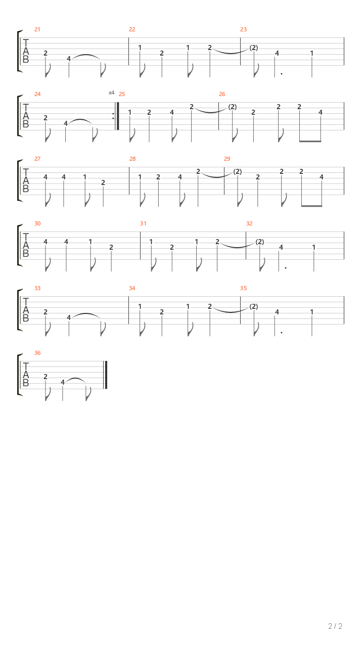 Utferd吉他谱