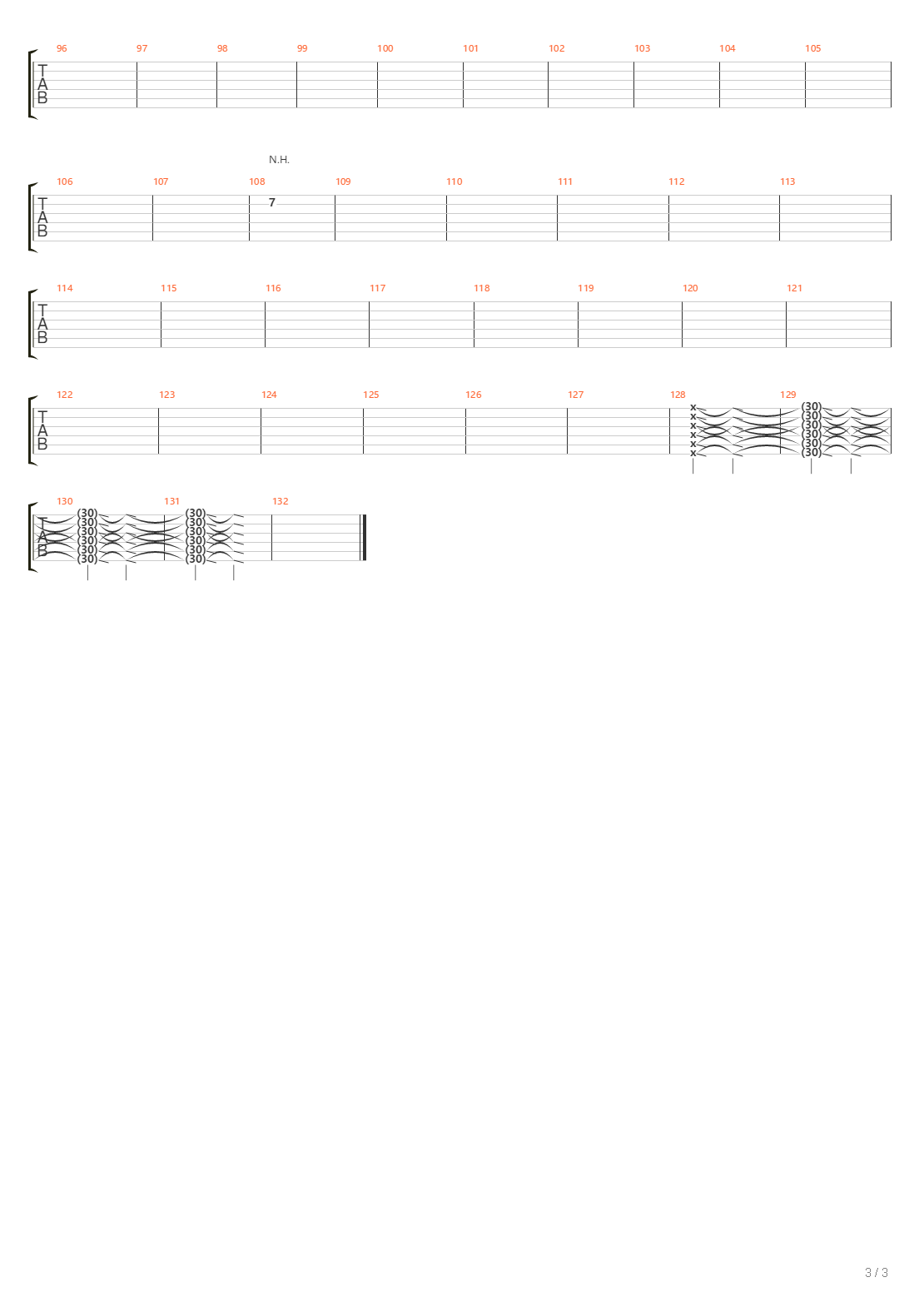 Ride吉他谱