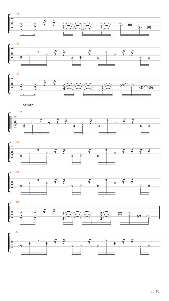 Stiklom U Celo吉他谱