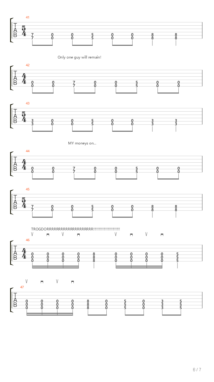 Trogdor吉他谱