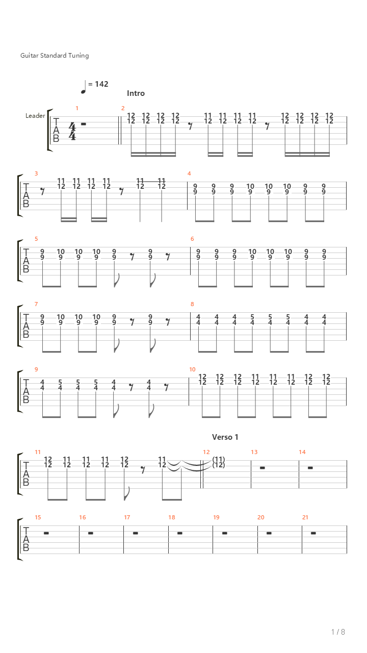 Goliat吉他谱