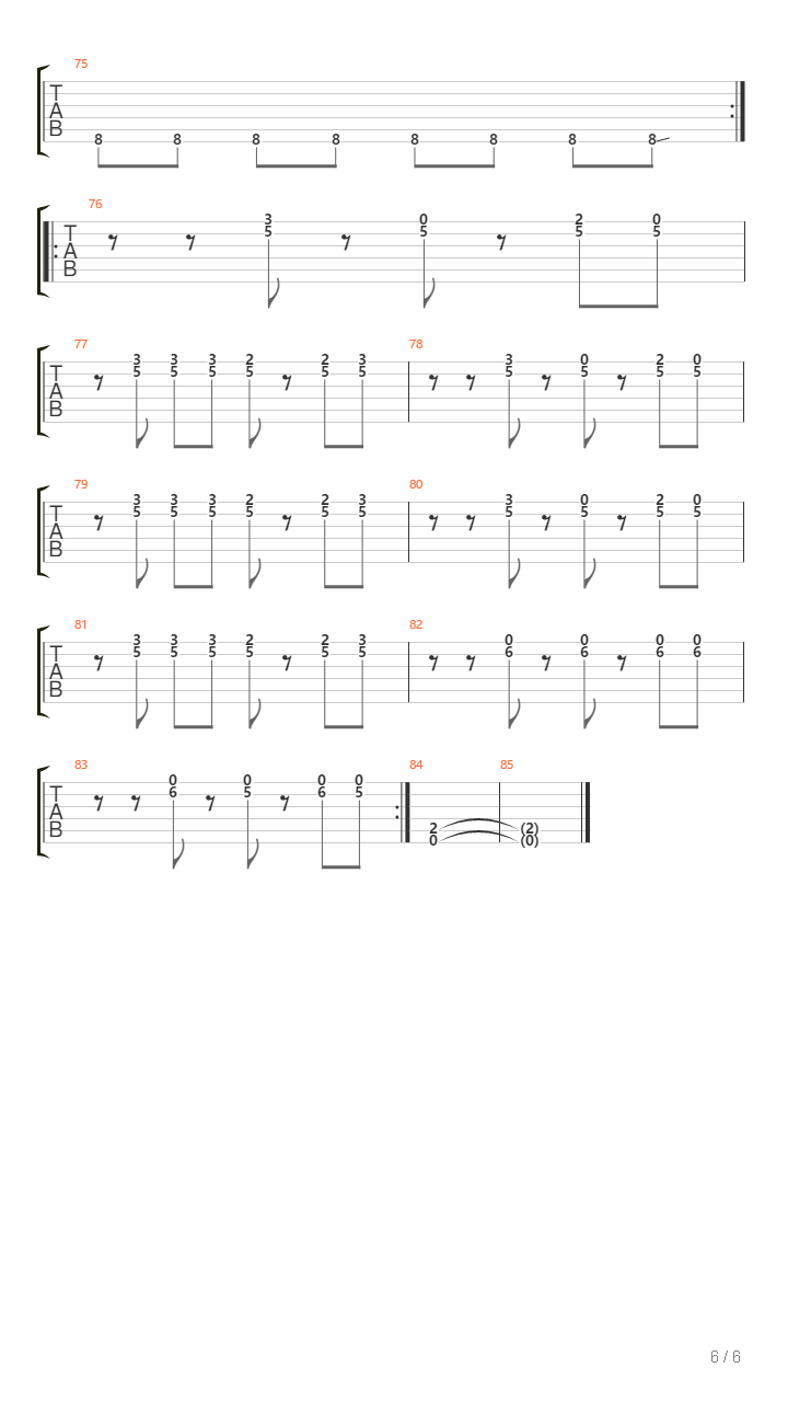 March Of The Neovocyts吉他谱