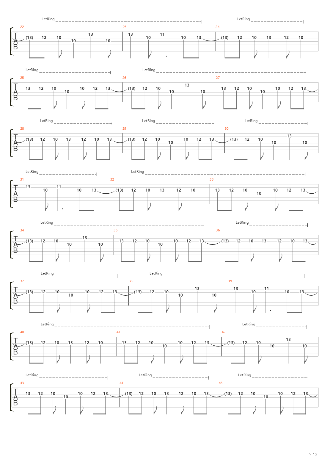 H3164吉他谱