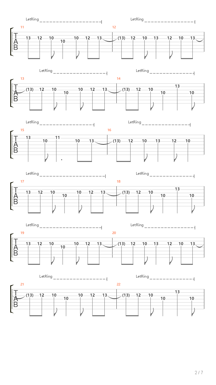 H3164吉他谱