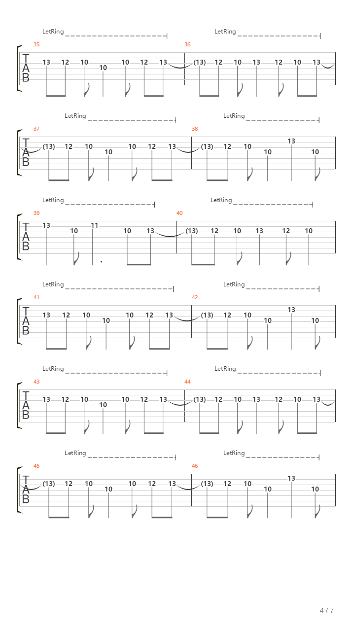 H3164吉他谱