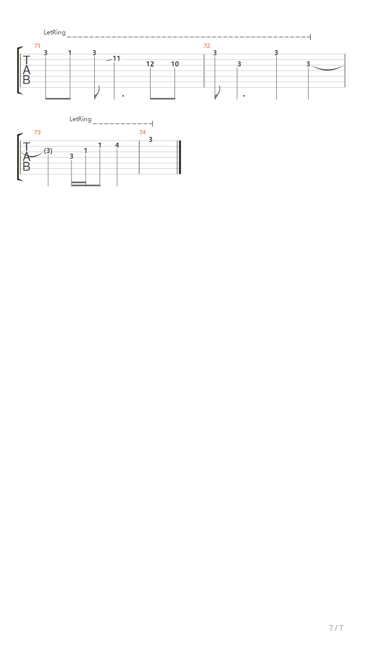 H3164吉他谱