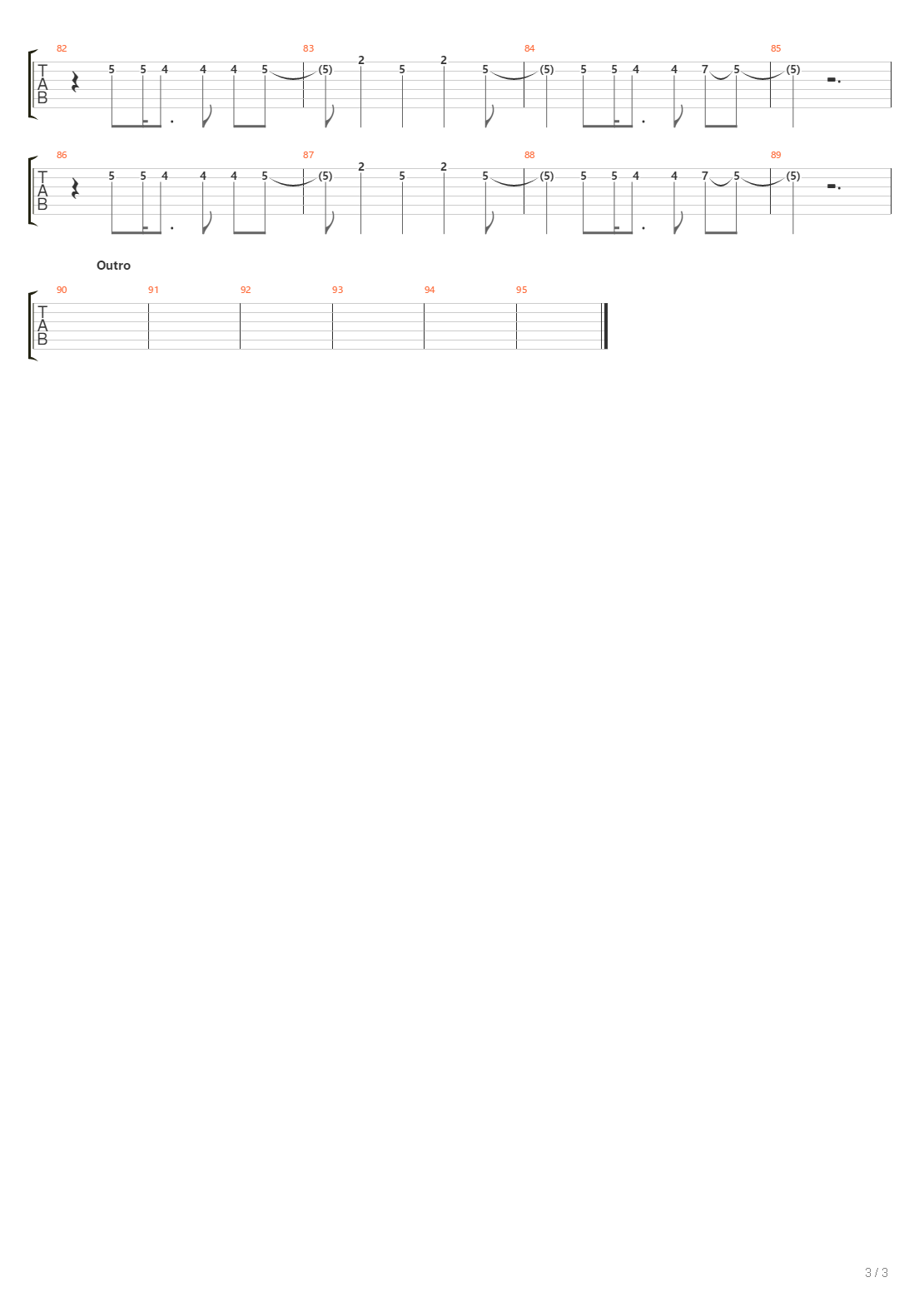 Potrzebuje Wczoraj吉他谱