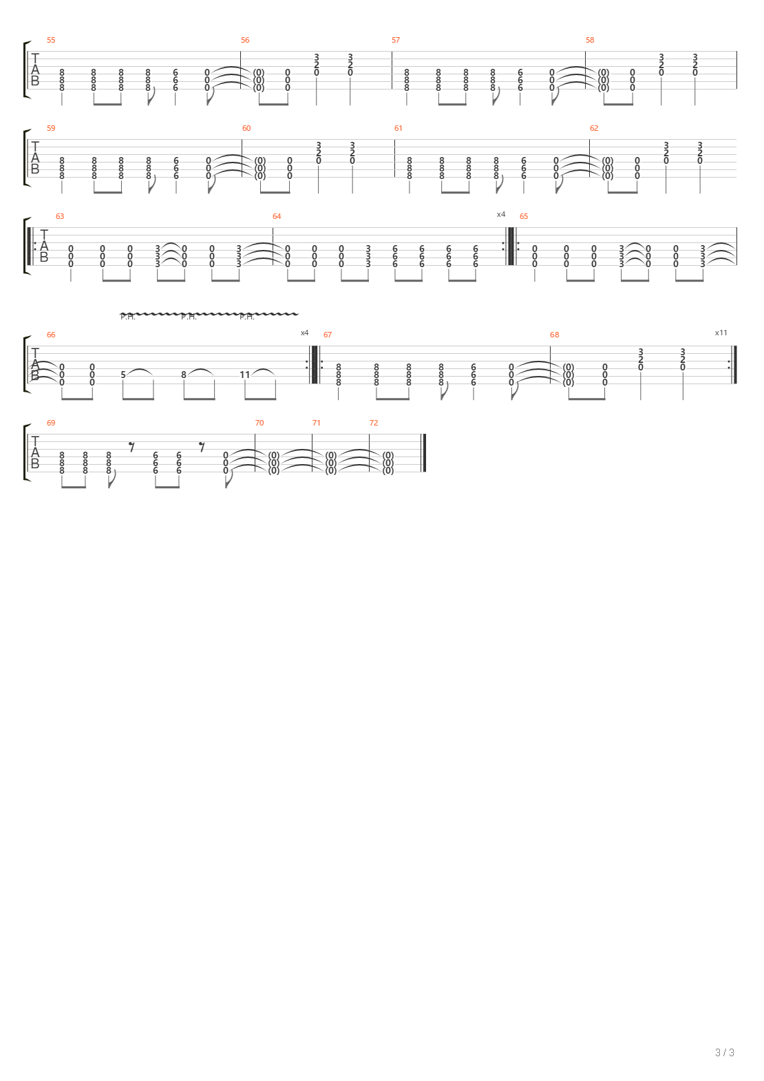 Barany吉他谱