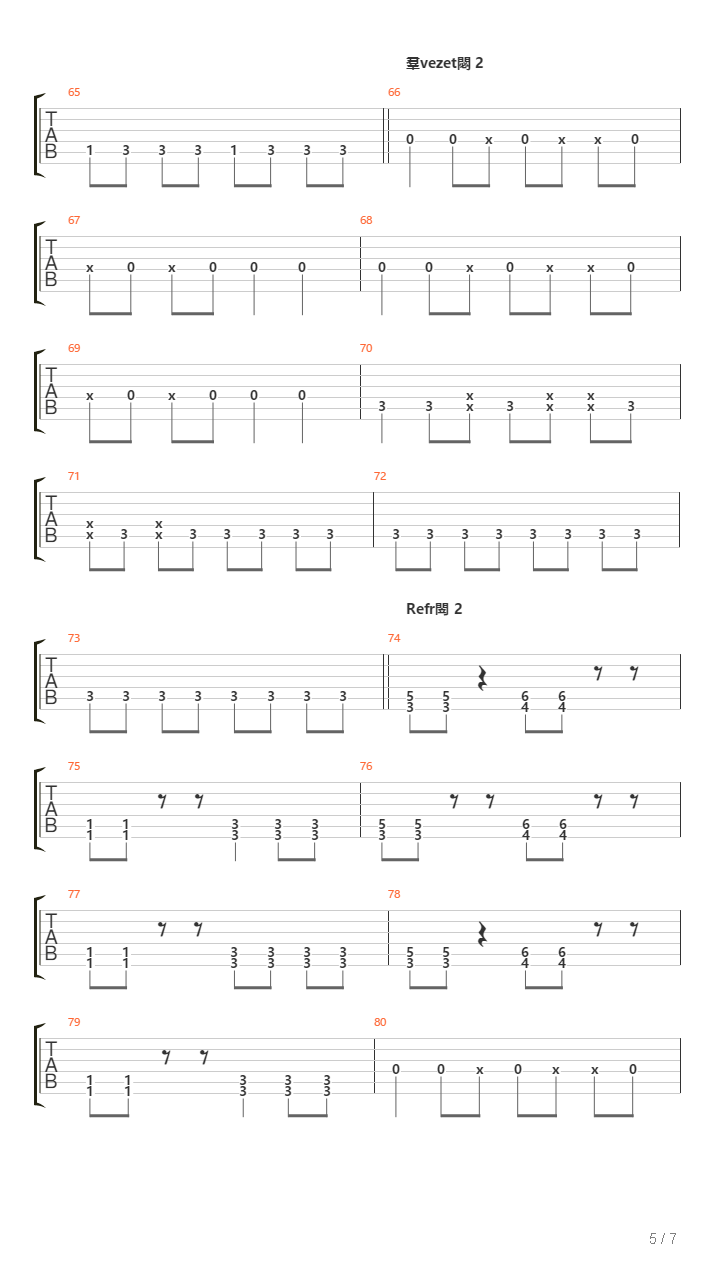 Fust Es Labdob吉他谱