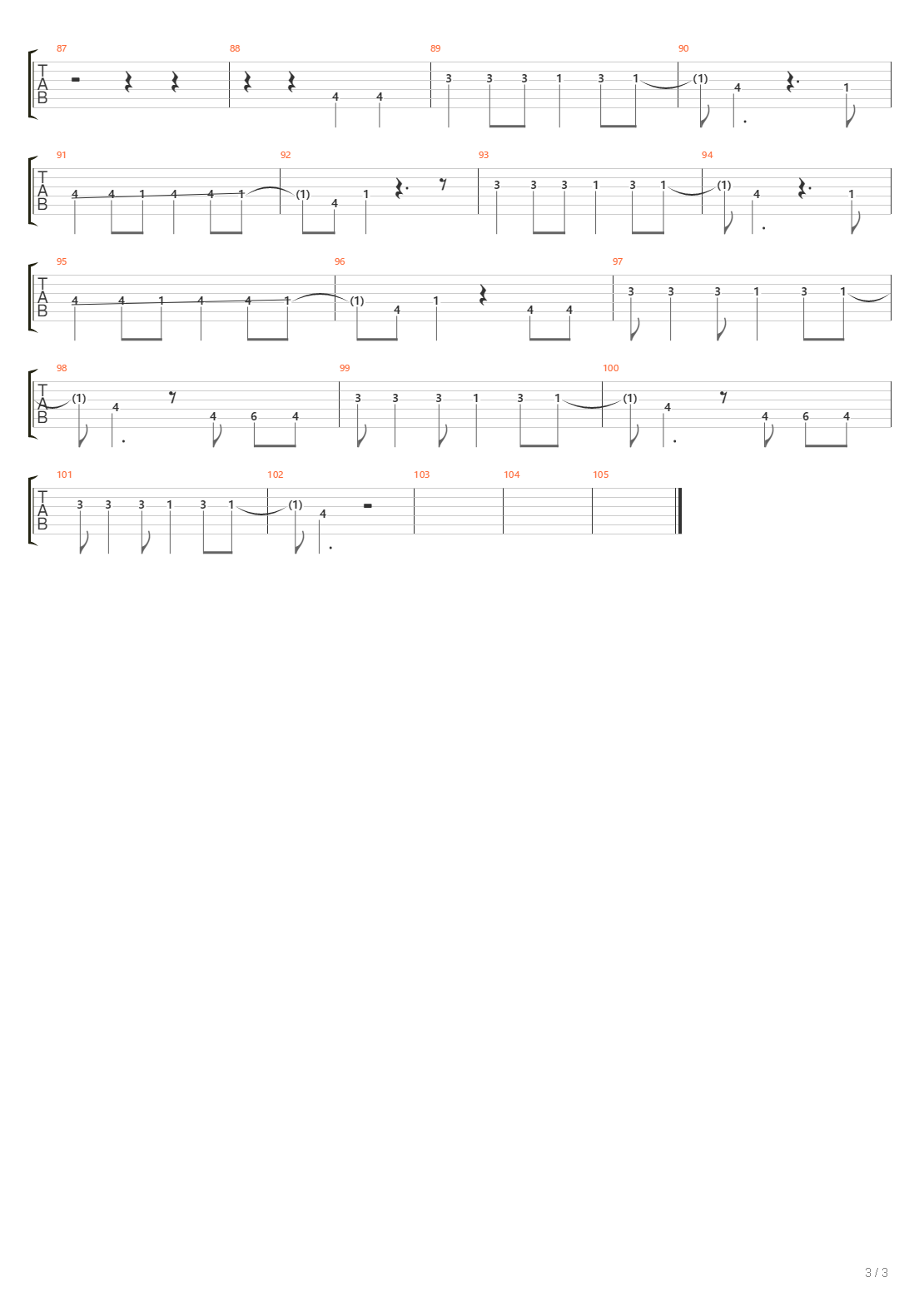 Rio吉他谱