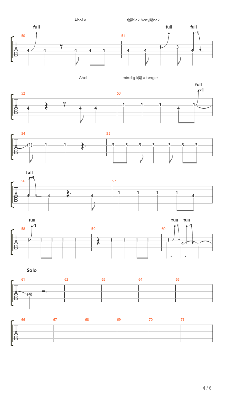 Rio吉他谱