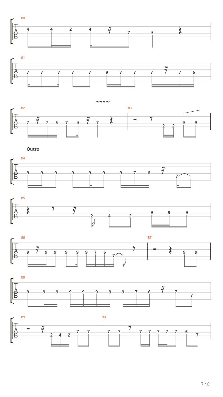 Rkk Tart吉他谱