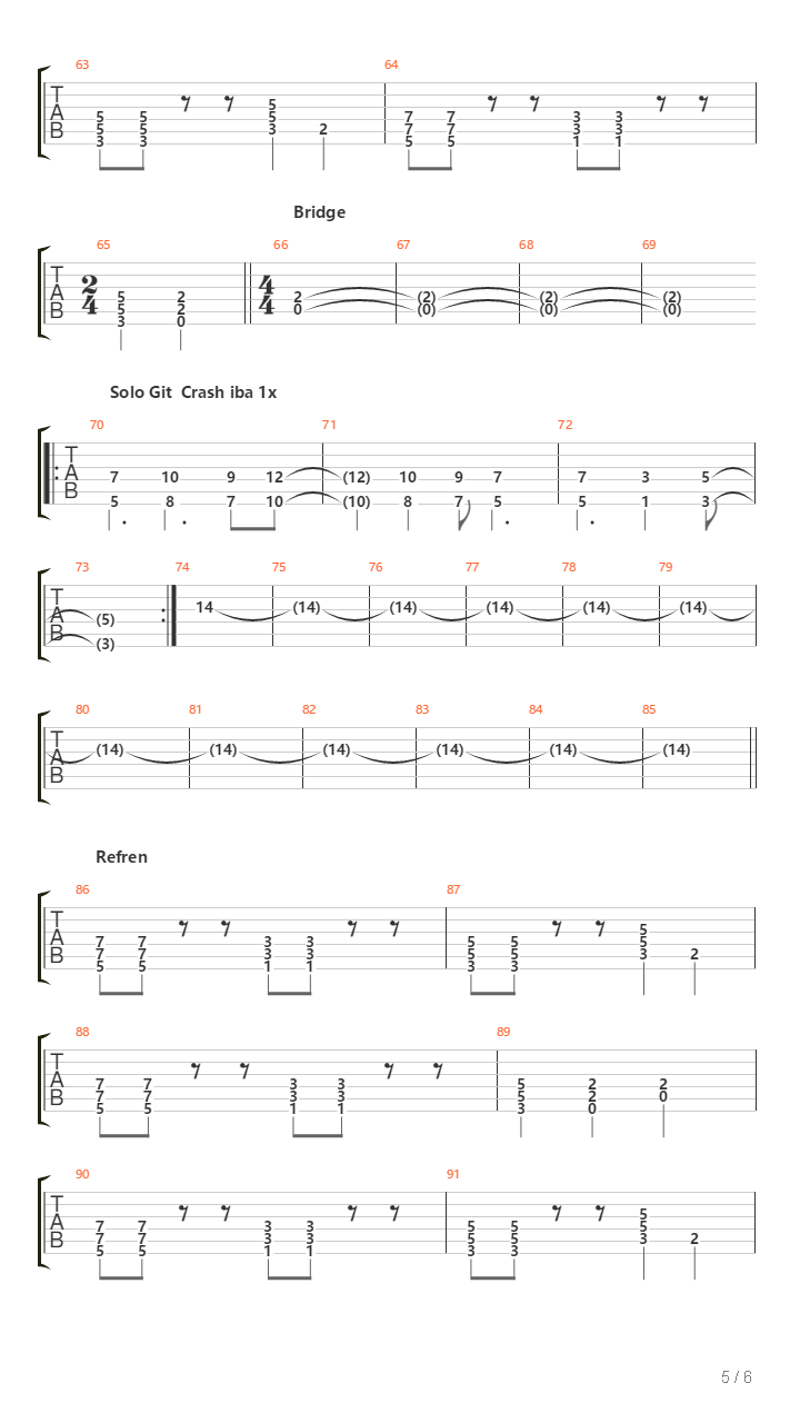 Drzim Ti Miesto吉他谱